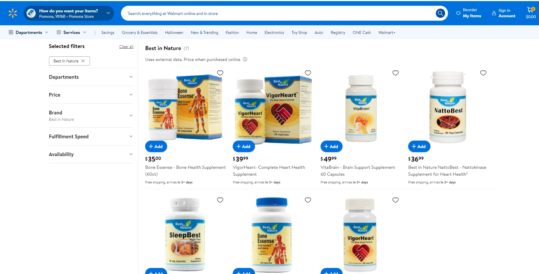 Best in Nature WalMart Cover Photo