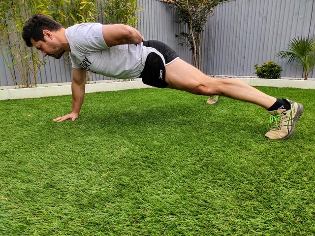 Person doing weight bearing exercise to increase bone strength