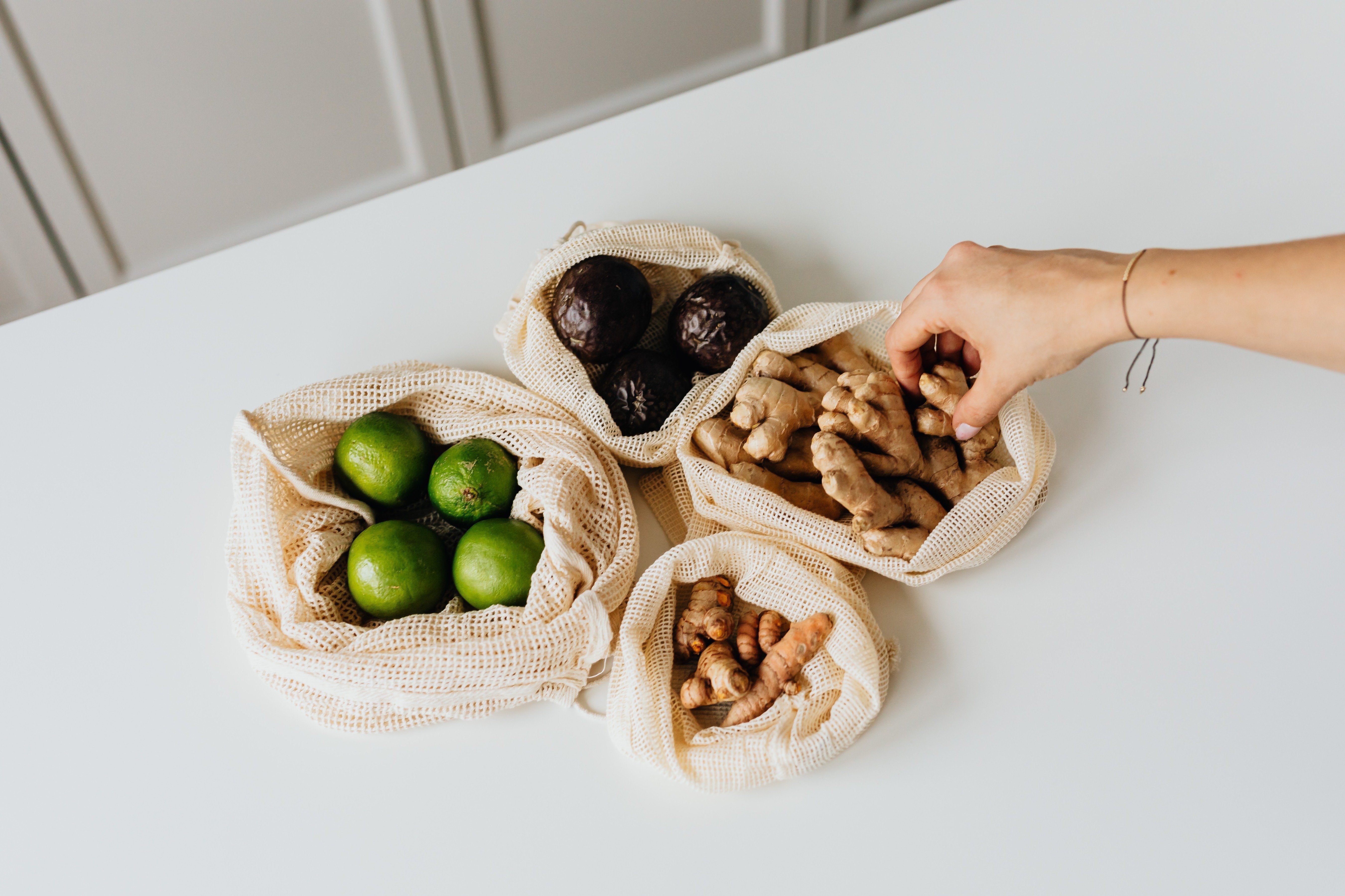 food in net bags