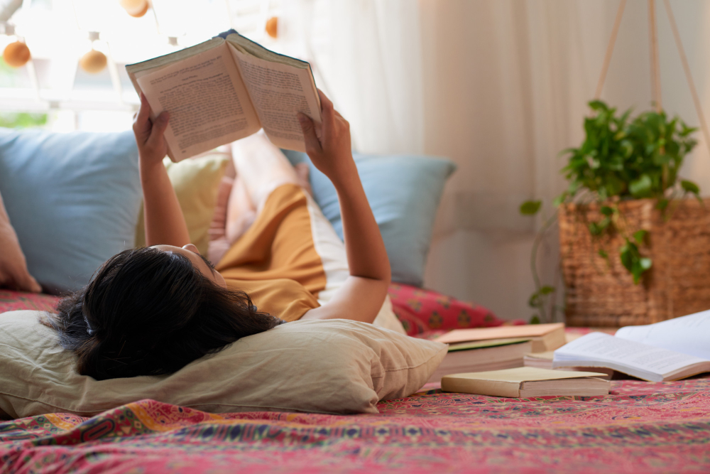 woman reading