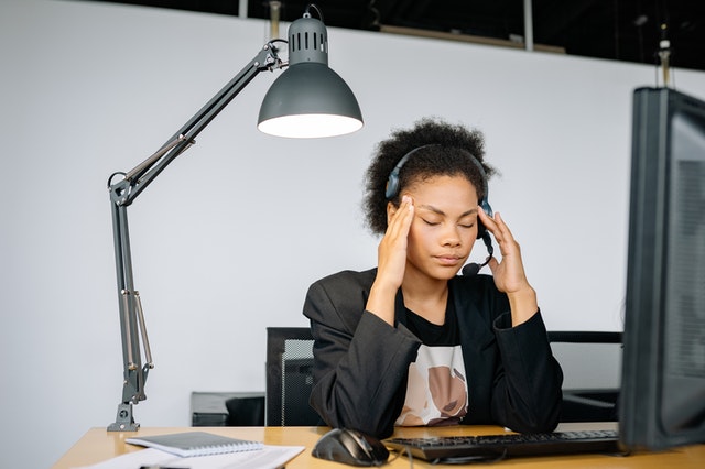 tired office worker