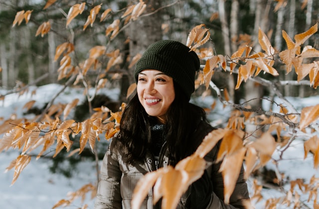 woman in beanie