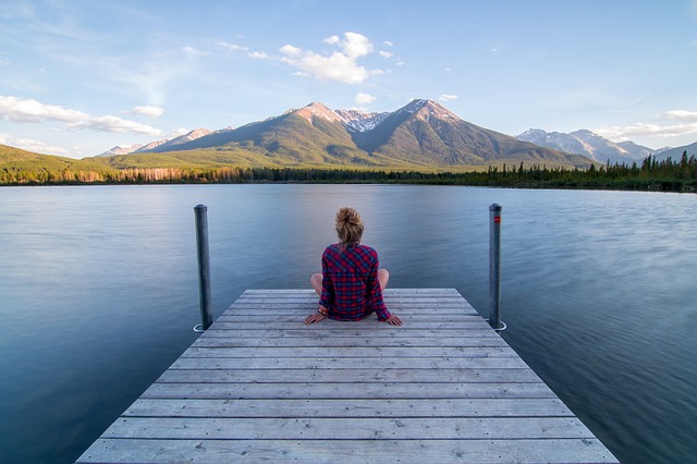 woman relaxing